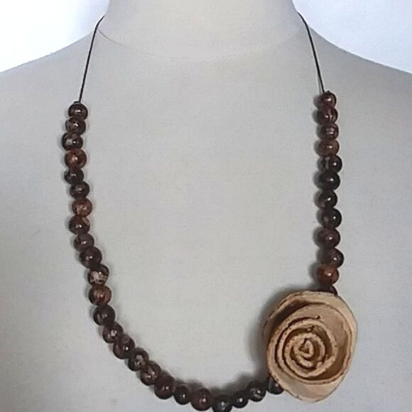 Necklace Earthy Adjustable Choker to Long Sustainable Natural Ethical Boho - Picture 1 of 12